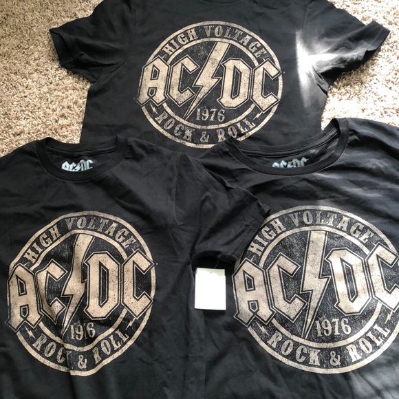 NWT AC/DC BAND TEE GRAPHIC T SHIRT ROCK N ROLL TOP - Picture 9 of 9